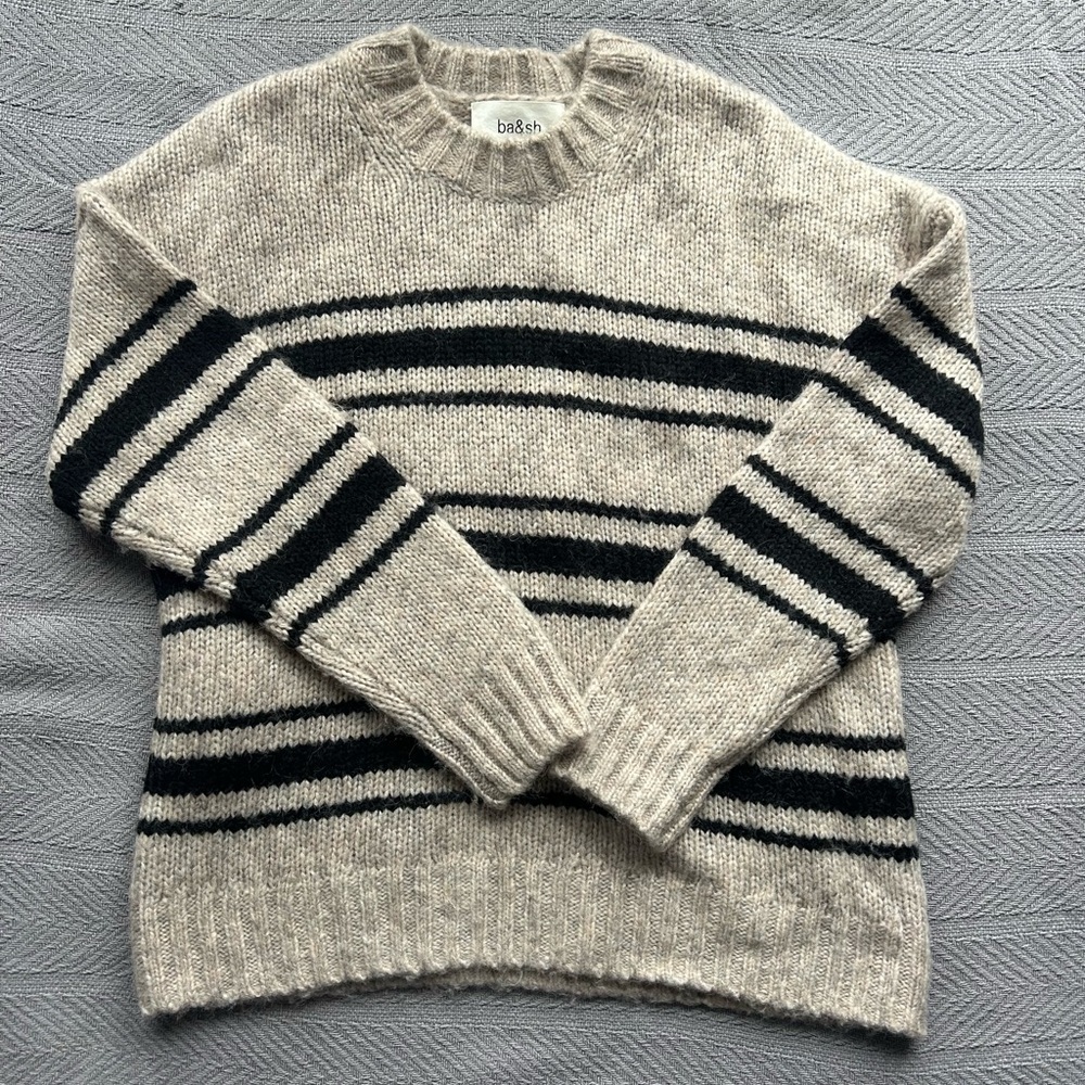 ba&sh Bosco Stripe Crewneck Sweater XS women